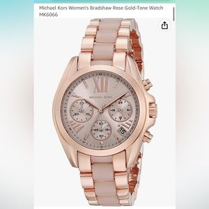 Michael Kors Women's Bradshaw Rose Gold-Tone Watch MK6066